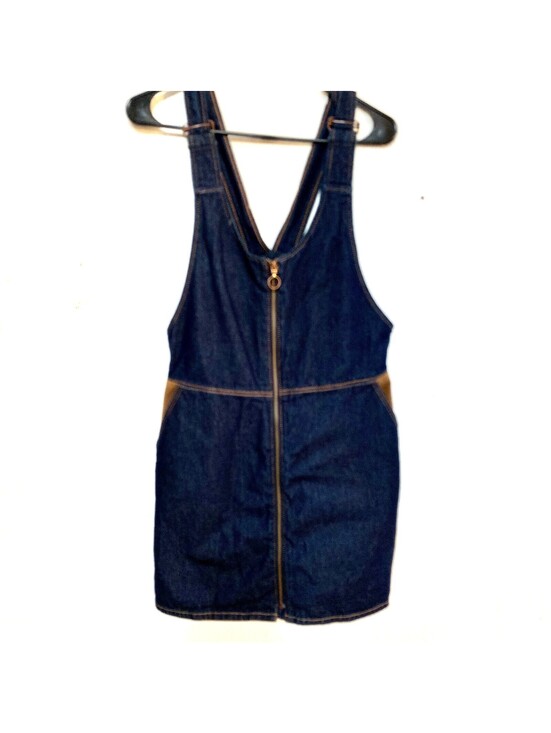 Zara Dresses & Skirts - Z1975 Denim sleeveless zip-front dress
